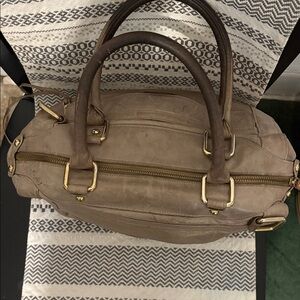 Rebecca Minkoff Black and Cream Floral-Print Shoulder Bag